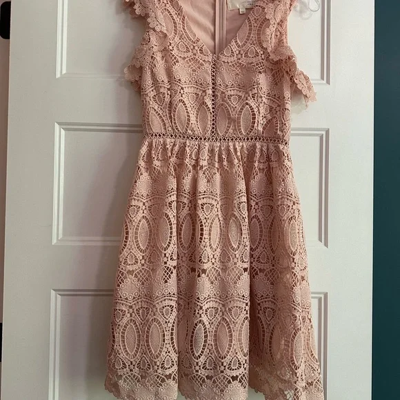 J.O.A. | Dresses | Joa Blush Lace Dress | Poshmark